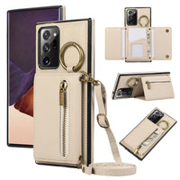 Crossbody Zipper Leather Wallet Case for Samsung Galaxy S25 Series