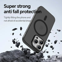 Shockproof Magnetic PC+TPU Bumper Case for iPhone 16 Series – Skin-Friendly, Anti-Fall Protection