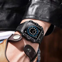 Luxury Case with Rubber Strap for Apple Watch – Elegant Protection and Comfort