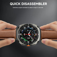 Business Leather Strap for Samsung Galaxy Watch Ultra – Refined & Comfortable