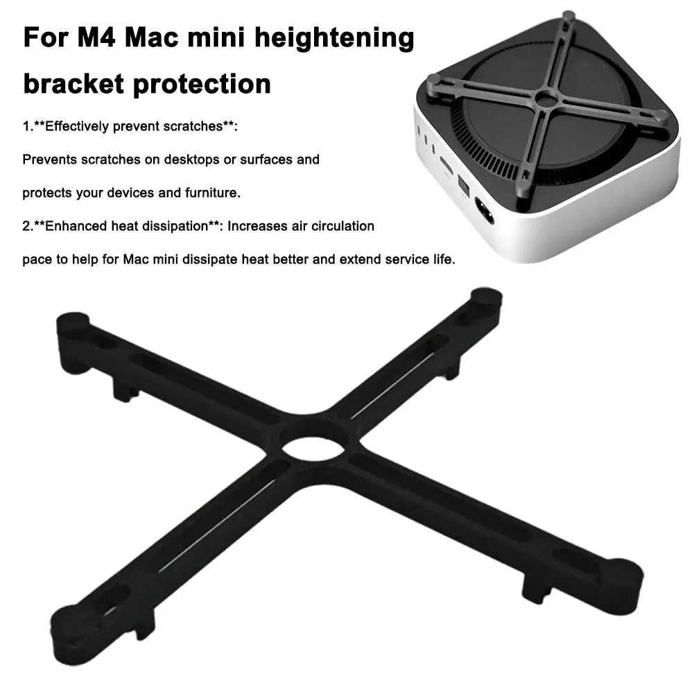 3D Printed Desktop Stand with Heat Dissipation for Mac Mini M4 (2024)