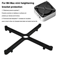 3D Printed Desktop Stand with Heat Dissipation for Mac Mini M4 (2024)