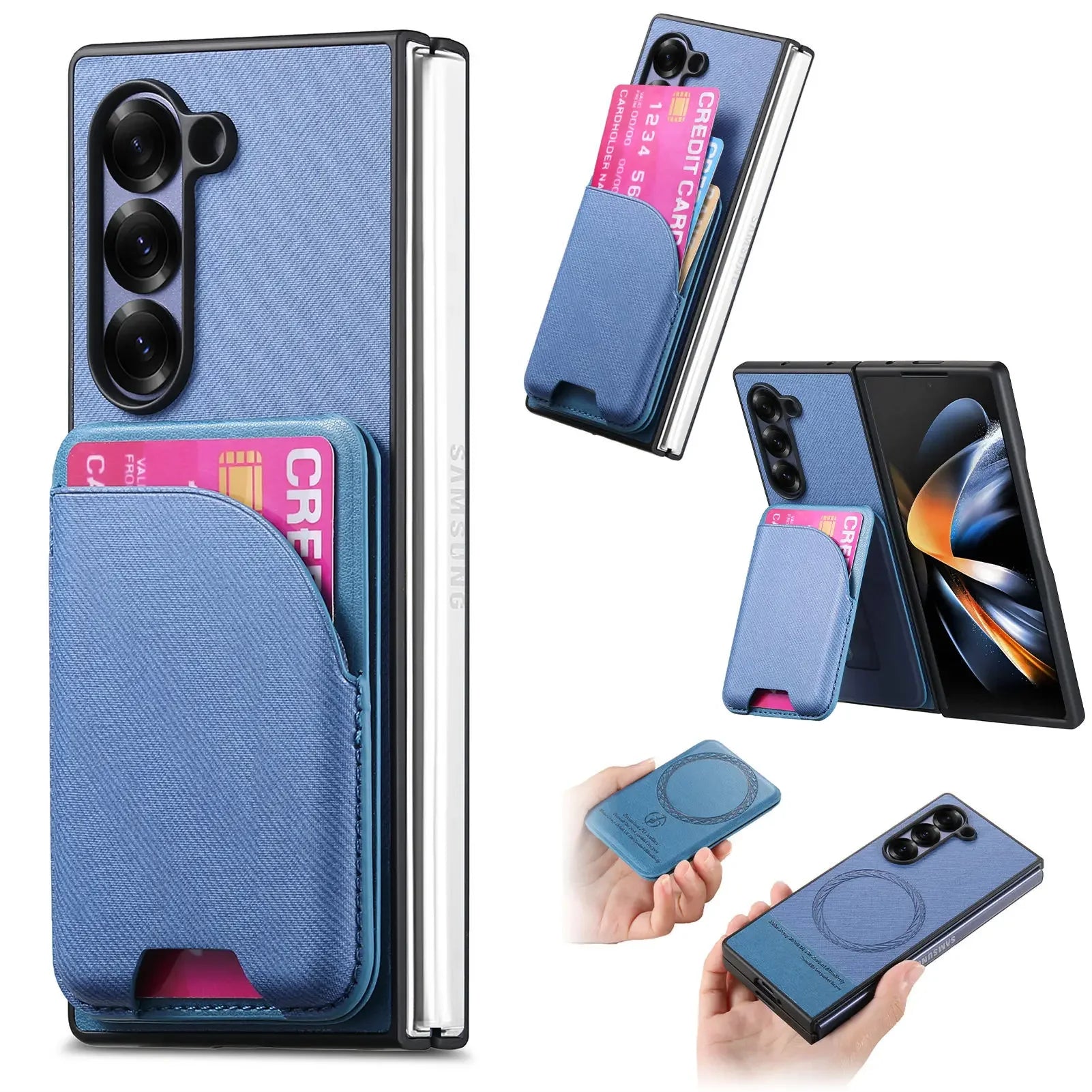 Magnetic 2-in-1 Case with Detachable Wallet for Samsung Galaxy Z Fold 6