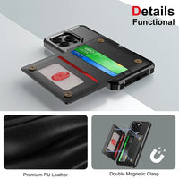 Wallet Phone Case with Flip Card Slots for iPhone 15 Series – Style Meets Function