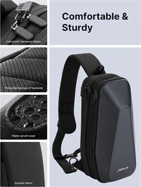 Hard Shell Protective Crossbody Shoulder Bag for Portable Gaming Consoles