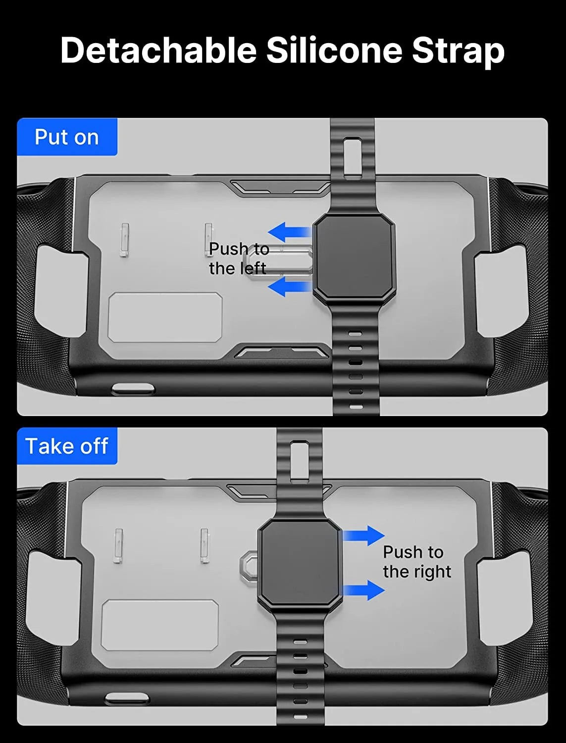 Steam Deck OLED Protective Case with Detachable Front Shell