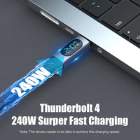 Bonola 240W Thunderbolt 4 USB-C to Type-C Data Cable