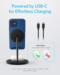 Anker PowerWave 2-in-1 Magnetic Wireless Charger & Stand