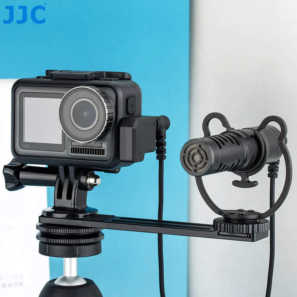 JJC Dual 3.5mm USB-C Microphone Adapter for DJI Osmo Action 4