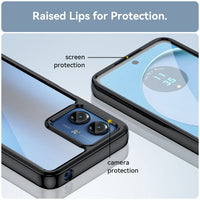 Luxury Transparent Silicone Clear Bumper Case for Motorola Moto G14