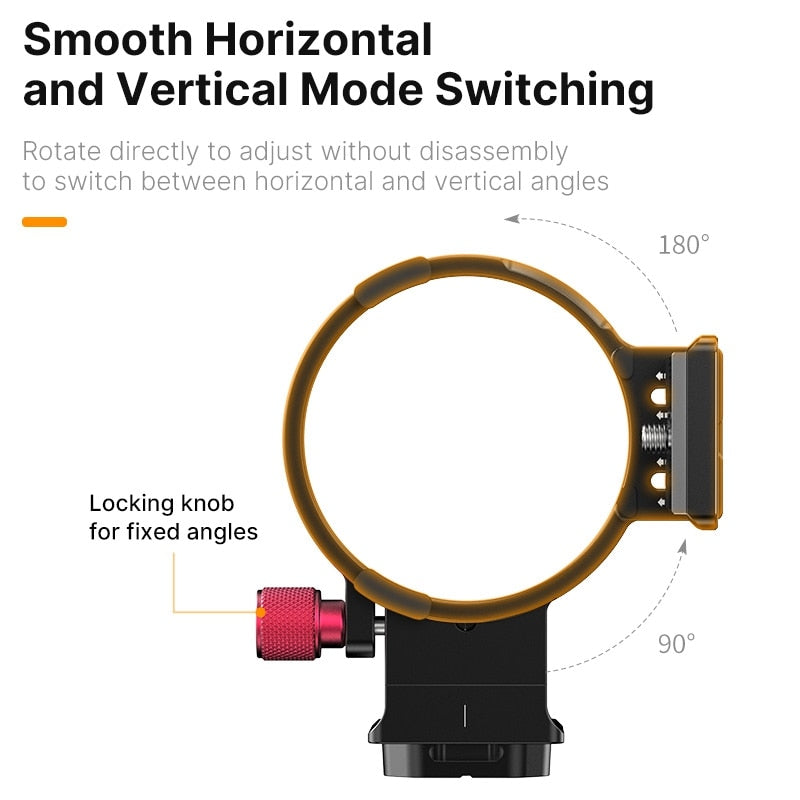 Ulanzi S-63 Rotatable Horizontal-To-Vertical Mount Claw Quick Release Plate