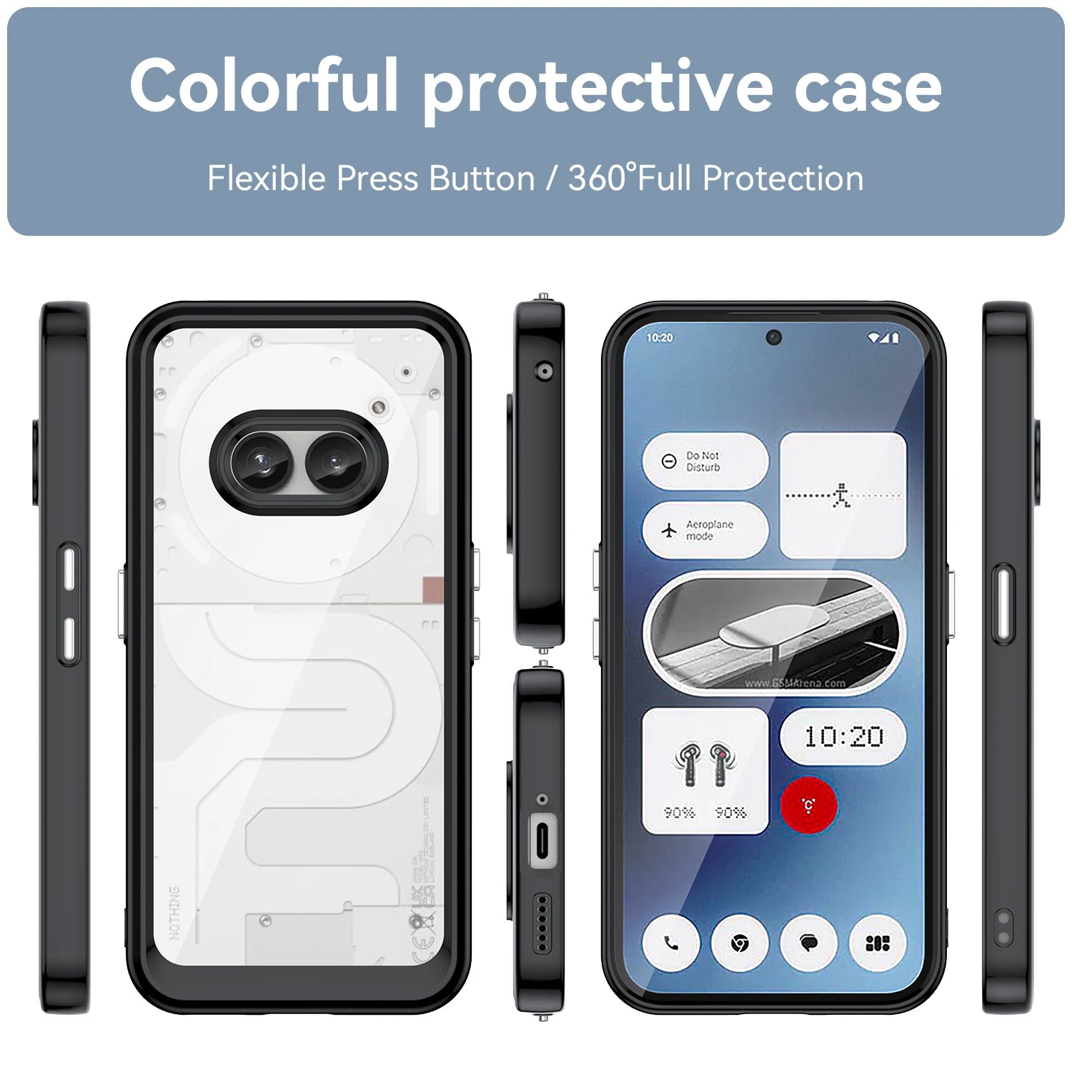 Rugged Shield Shockproof Case for Nothing Phone 2a