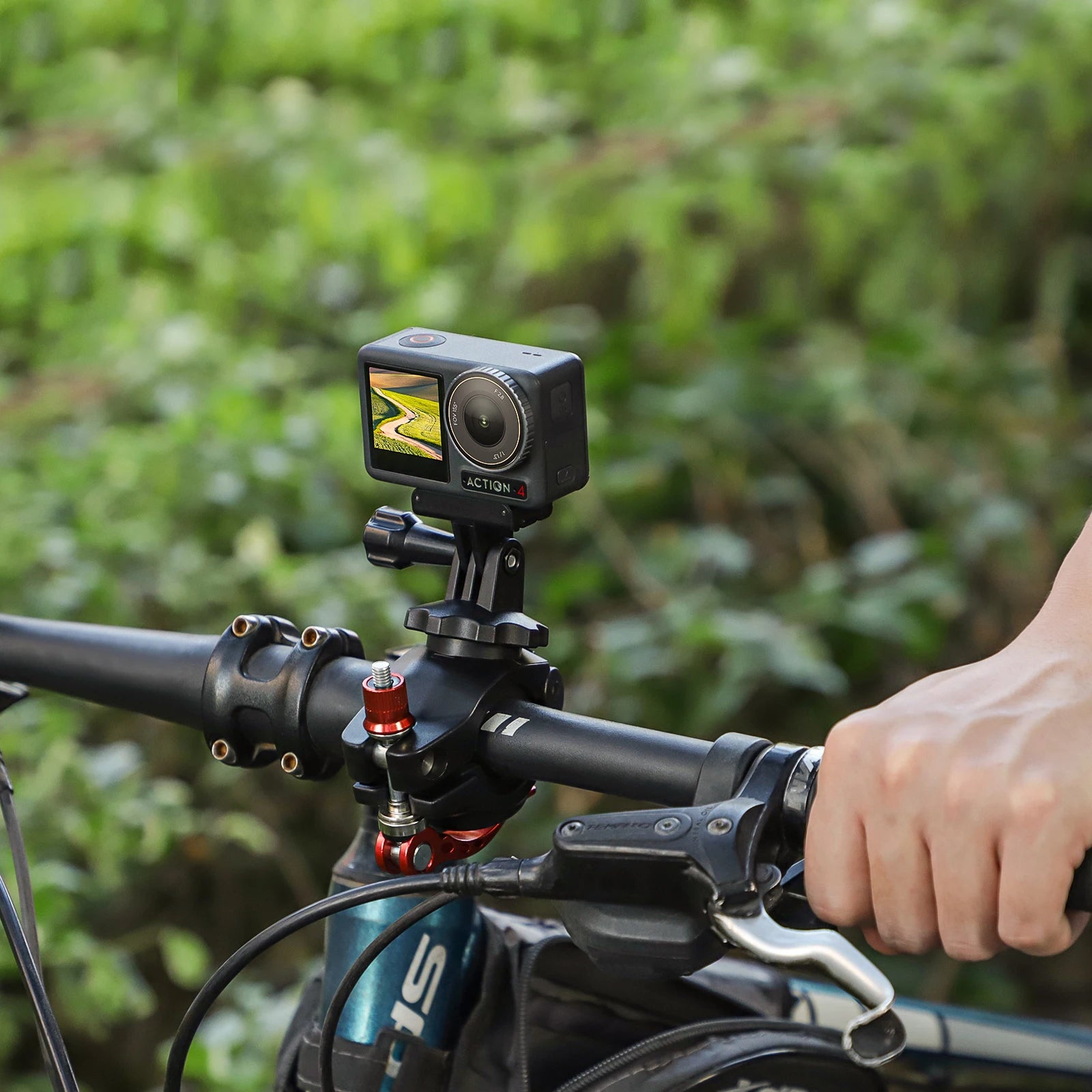 Bike Mount with 1/4" Screw Handlebar Holder for Action Cameras