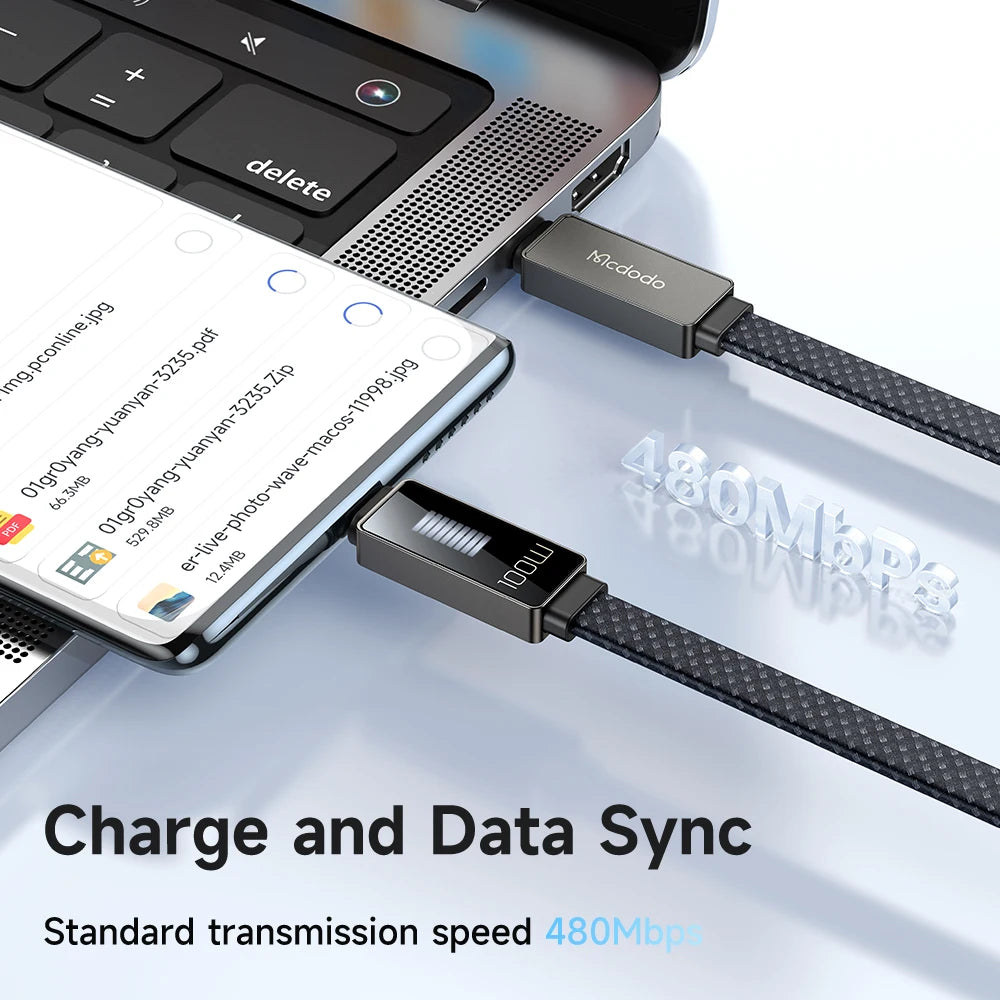 Mcdodo LED Display 100W USB-C to USB-C Cable