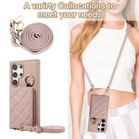 Protective Crossbody Leather Case with Card Holder for Samsung Galaxy S23 Series