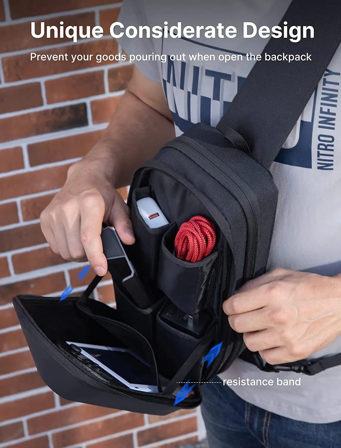 Hard Shell Protective Crossbody Shoulder Bag for Portable Gaming Consoles