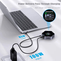 Moshou 8-in-1 USB-C Adapter – Versatile USB 3.1 Hub with Multiple Ports