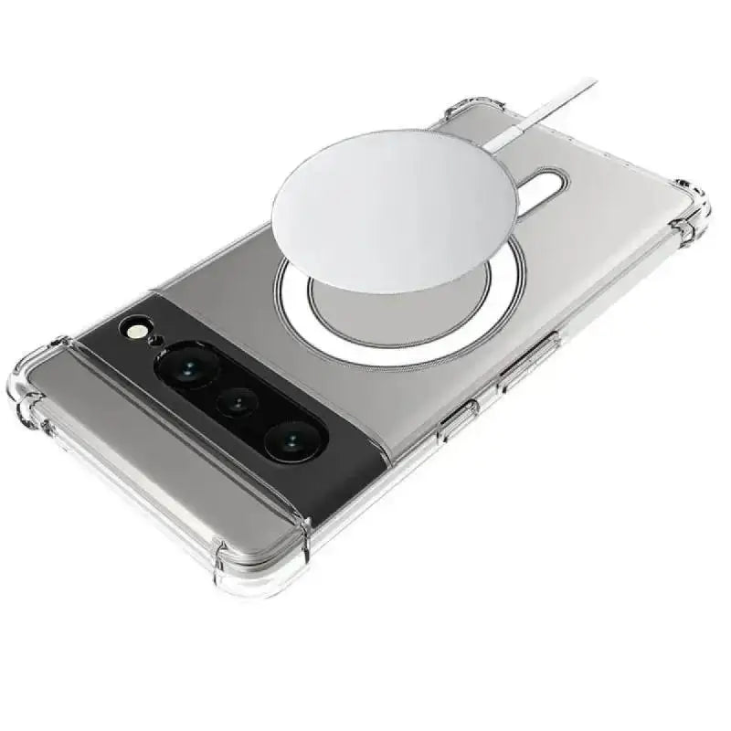 Transparent Wireless Magnet Charging Phone Case for Google Pixel 8 Series