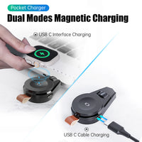 2-in-1 Portable Magnetic Wireless Charger for Apple Watch