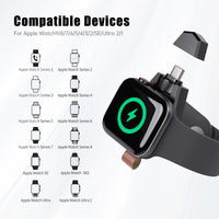 2-in-1 Portable Magnetic Wireless Charger for Apple Watch