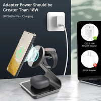 Bonola Magnetic 3-in-1 Wireless Charging Station for Samsung Galaxy Phones