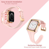 Rugged Protective Metal Edge Bumper Bands for Apple Watch