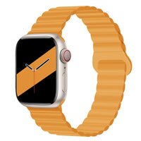 Lightweight Silicone Band with Magnetic Buckle for Apple Watch