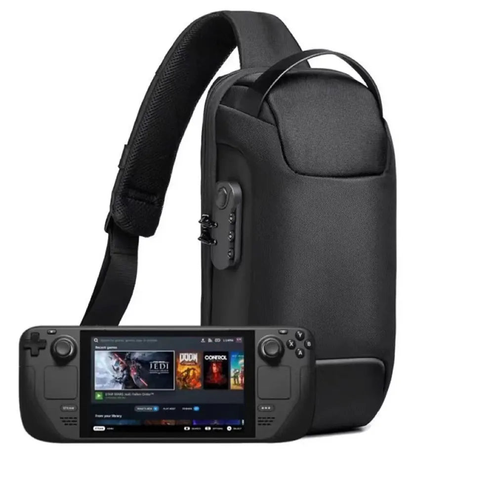 Shockproof Waterproof Carrying Case with Dual Zipper Lock for Steam Deck