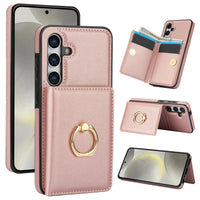 Ring Holder Wallet Leather Stand Case for Samsung Galaxy S23 Series