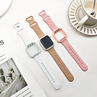 Engraved Silicone Band with Case for Apple Watch – Stylish Protection and Comfort