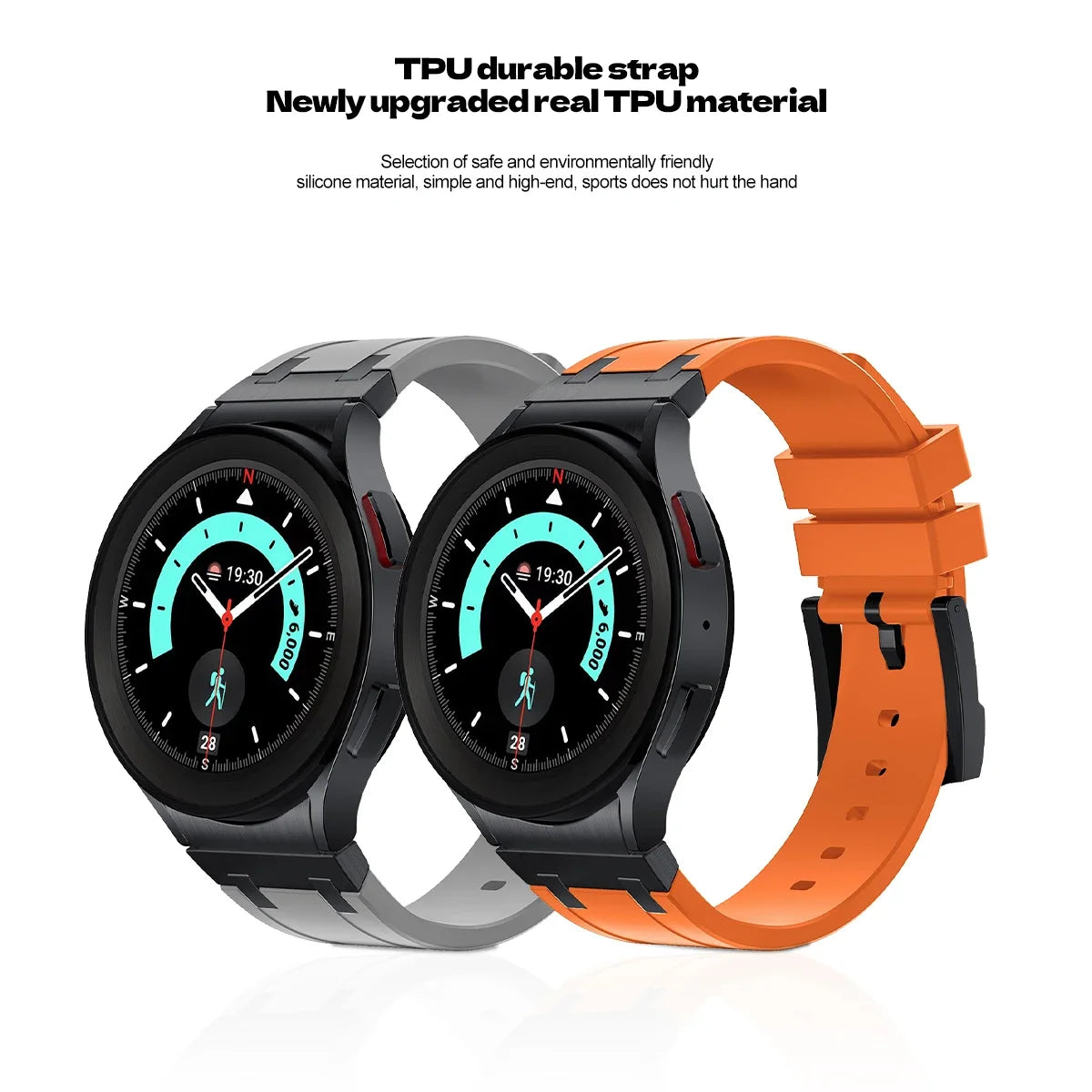 Silicone Sports Strap for Samsung Galaxy Watch 6 and Galaxy Watch 6 Classic