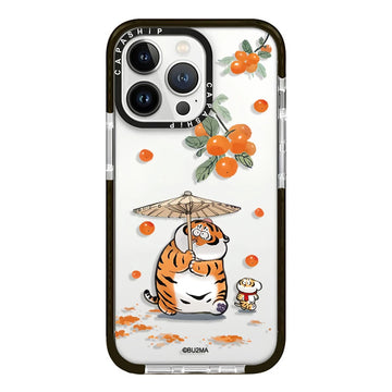 Cute Cartoon Chubby Tiger Soft TPU Shockproof Case for iPhone 16 Series