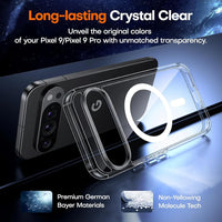 Clear Shockproof Magnetic Wireless Charging Case for Google Pixel 9 Series - Slim & Protective