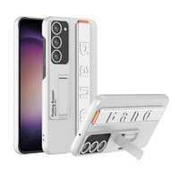 Ultra-thin Hard Shell Case with Wrist Strap & Kickstand for Samsung Galaxy S23 Ultra