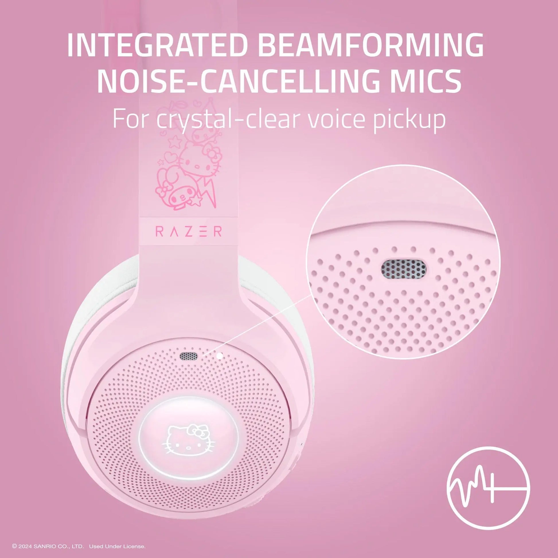 Razer Kraken Kitty V2 Hello Kitty & Friends Wireless RGB Headset