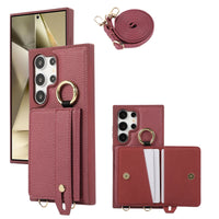 Leather Crossbody Wallet Phone Case for Samsung Galaxy S24 Series