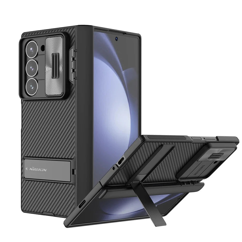 Folding Case with Kickstand and Lens Protection for Samsung Galaxy Z Fold 6