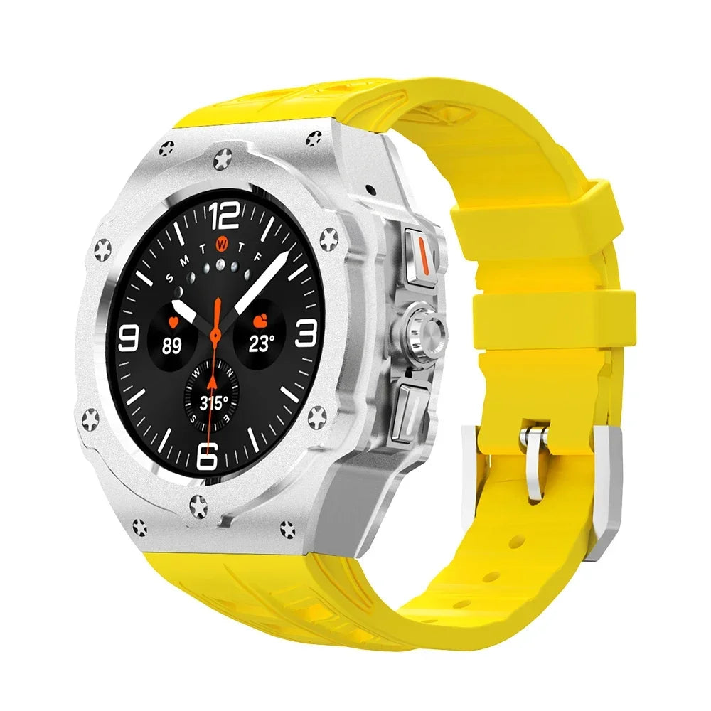 Aluminum Case with Silicone Strap for Samsung Galaxy Watch Ultra