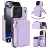 Leather Crossbody Wallet Case with Card Slots for iPhone 16 Series