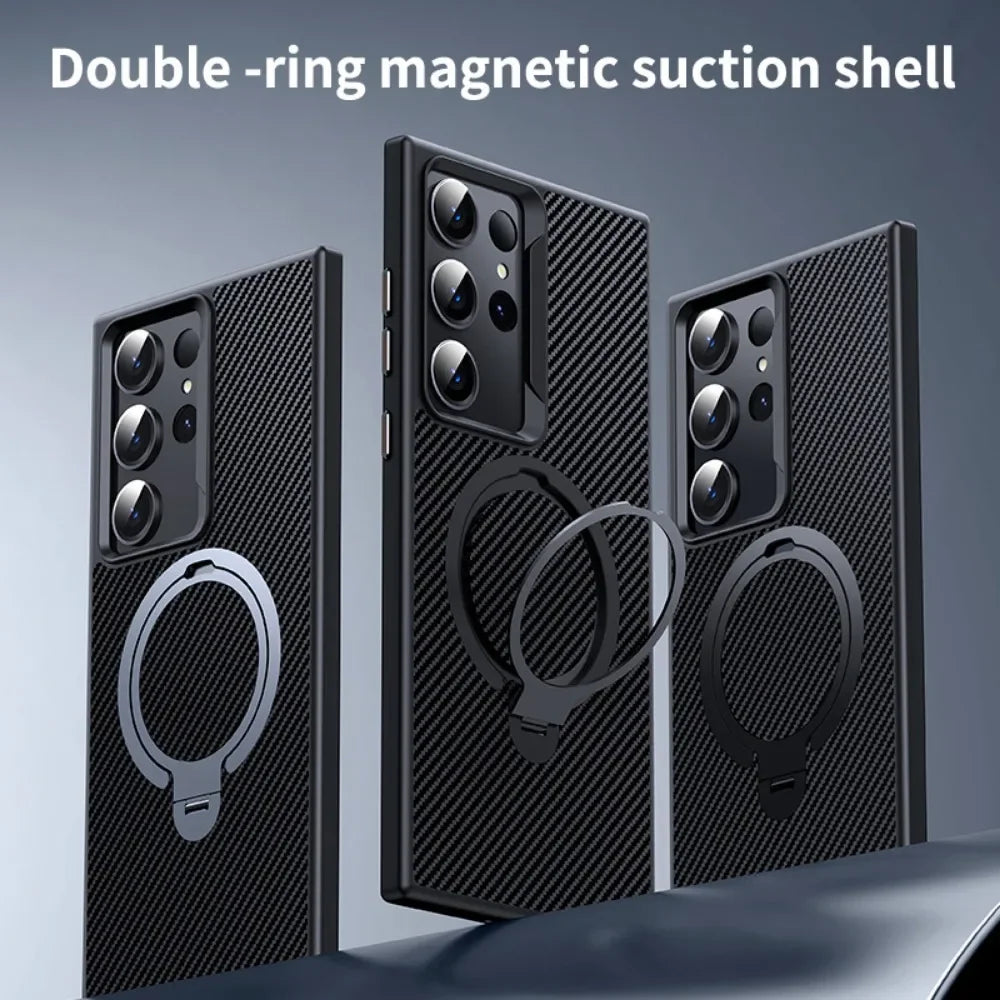 360° Rotating Rİng Magnetic Phone Case for Samsung Galaxy S25 Series