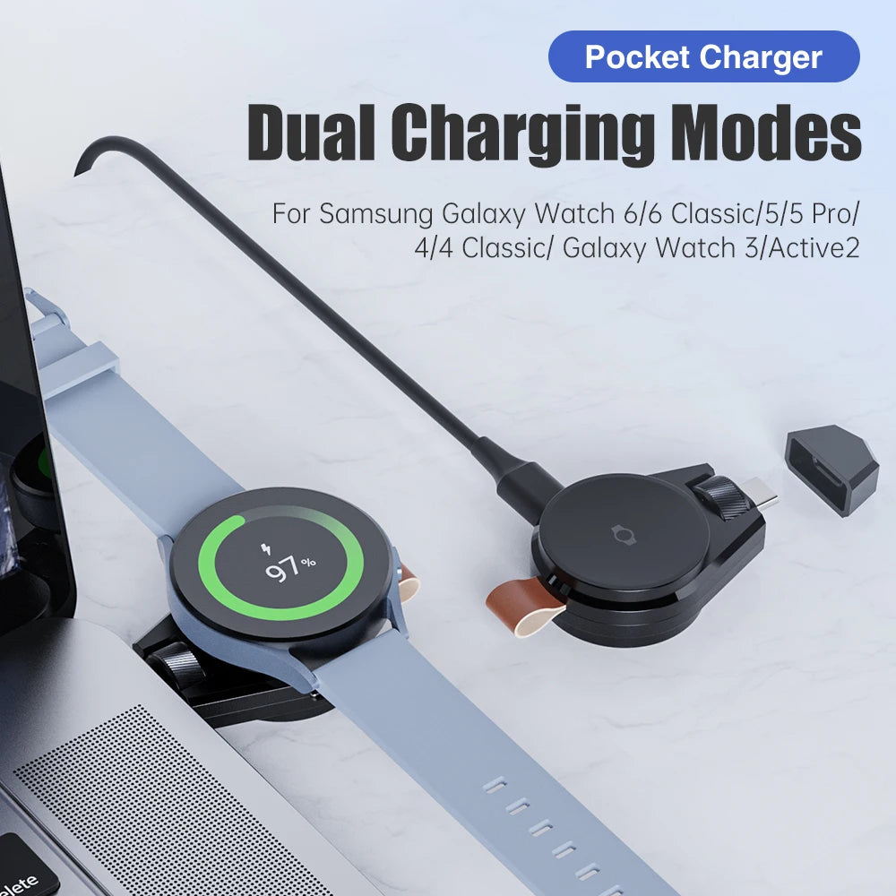 MOSHOU Magnetic Wireless Charging Dock for Samsung Galaxy Watch 6 and Galaxy Watch 6 Classic