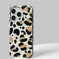 Chic Leopard Spot Silicone Case for iPhone 15 Series