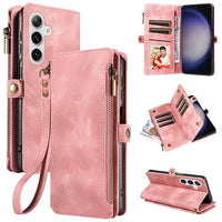 Zipper Flip Leather Wallet Case for Samsung Galaxy S25 Series