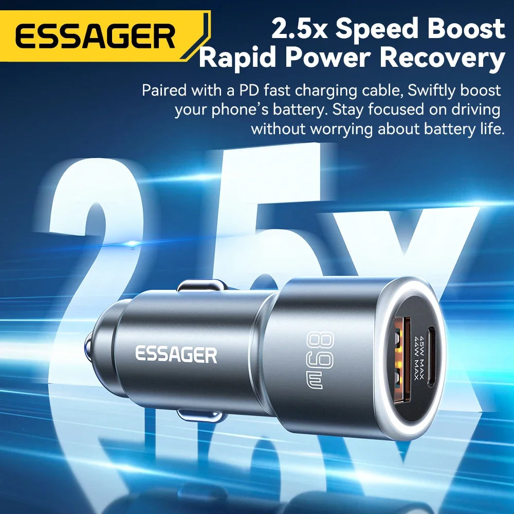 Essager 89W Dual Port Car Charger