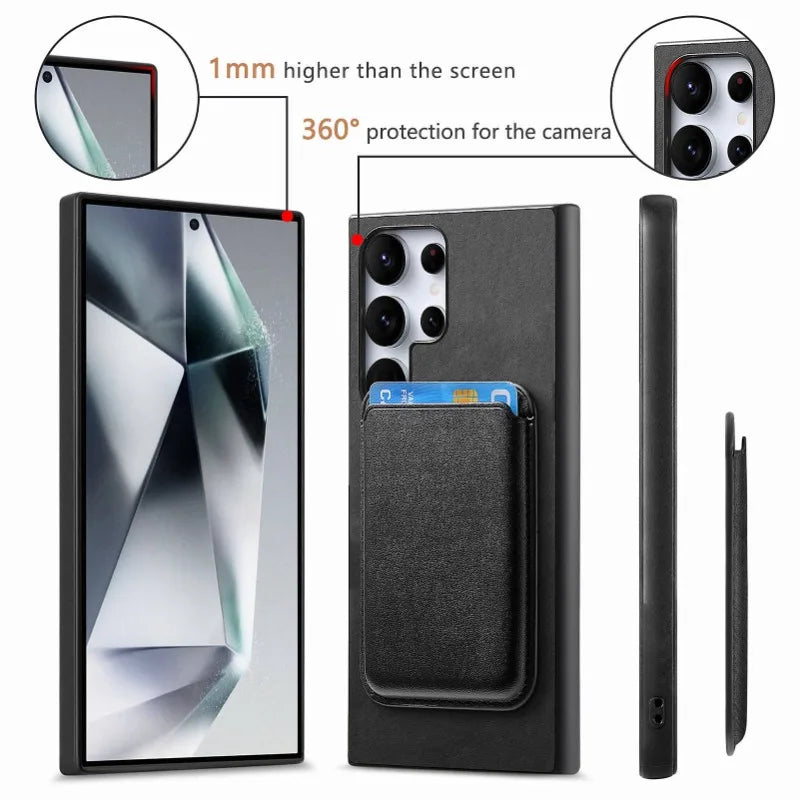 Stylish Magnetic Wallet Phone Case for Samsung Galaxy S24 Series