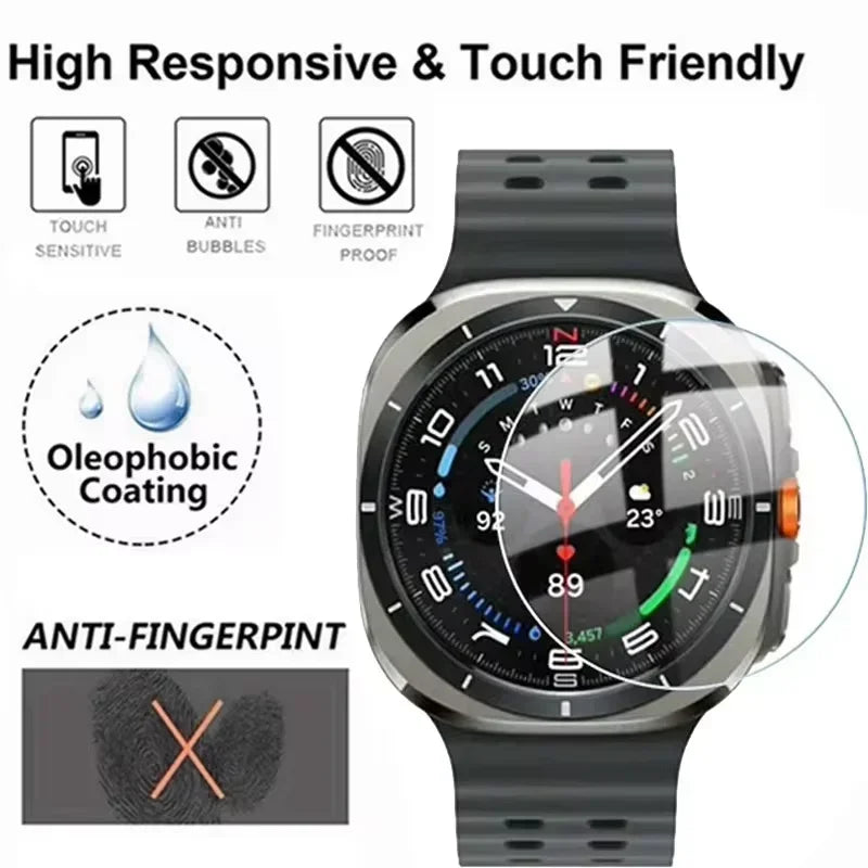 Tempered Glass Screen Protector for Samsung Galaxy Watch 6 & Galaxy Watch 6 Classic