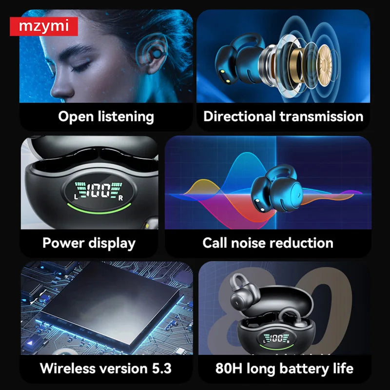 Mzymi Q86 Wireless Ear Clip Earphones