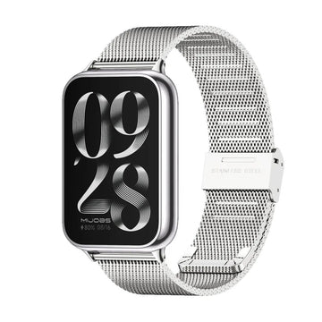 Metal Mesh Stainless Steel Watch Band Replacement Strap for Xiaomi Mi Band 8 Pro