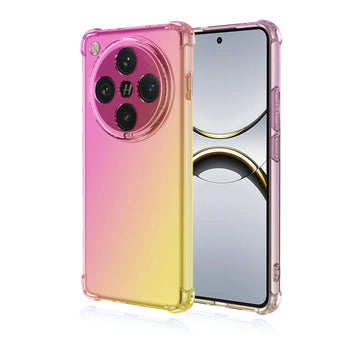 Shockproof Transparent Gradient TPU Case for OPPO Find X8 Series