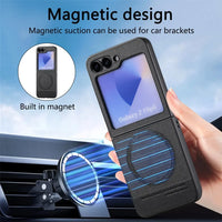 Oblique Cloth Texture Magnetic Case for Samsung Galaxy Z Flip 5